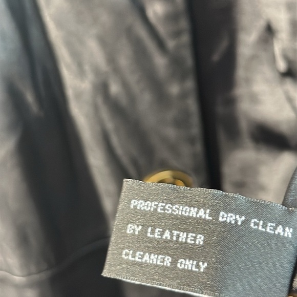 J. Percy Buttery Soft Black Leather Long Coat Size S - Picture 8 of 15